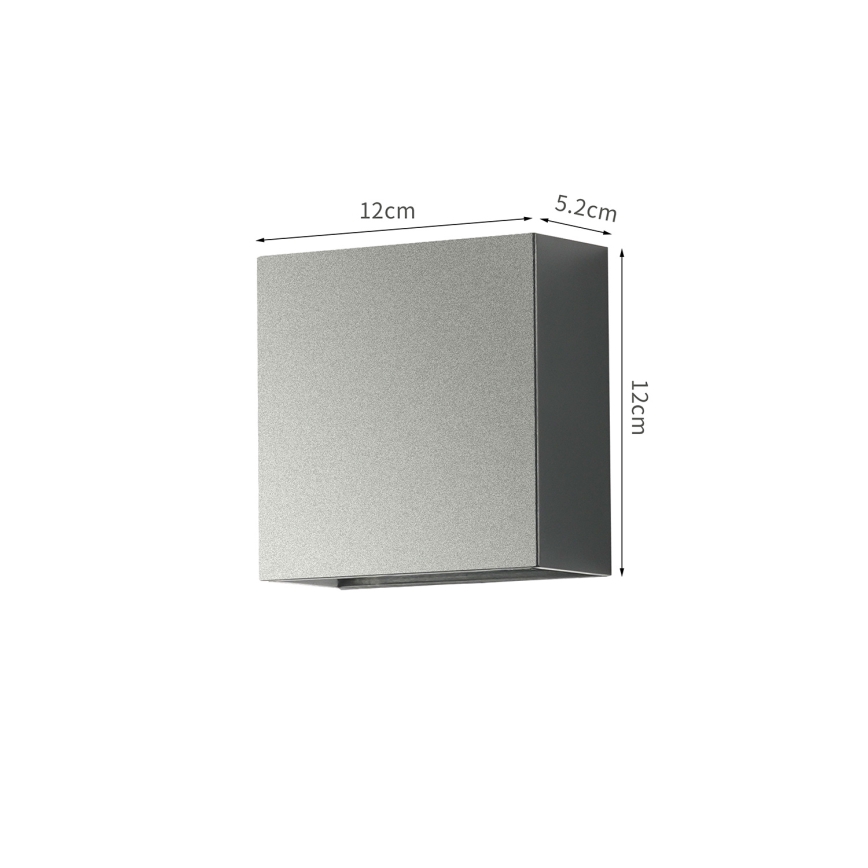 Brilagi - Arandela LED para exterior DOUBLERAY LED/4W/230V antracite IP65