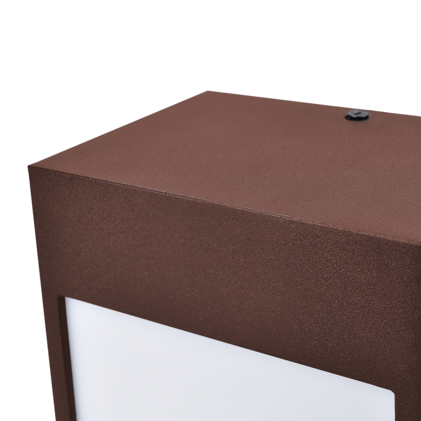 Brilagi - Arandela LED para exterior TERNI LED/12W/230V castanha IP44