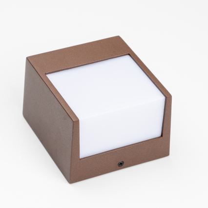 BRILAGI - Arandela LED para exterior TERNI LED/12W/230V castanha IP44