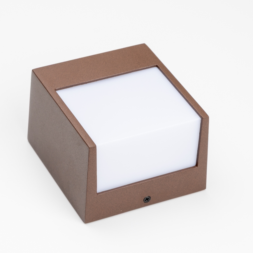 BRILAGI - Arandela LED para exterior TERNI LED/12W/230V castanha IP44