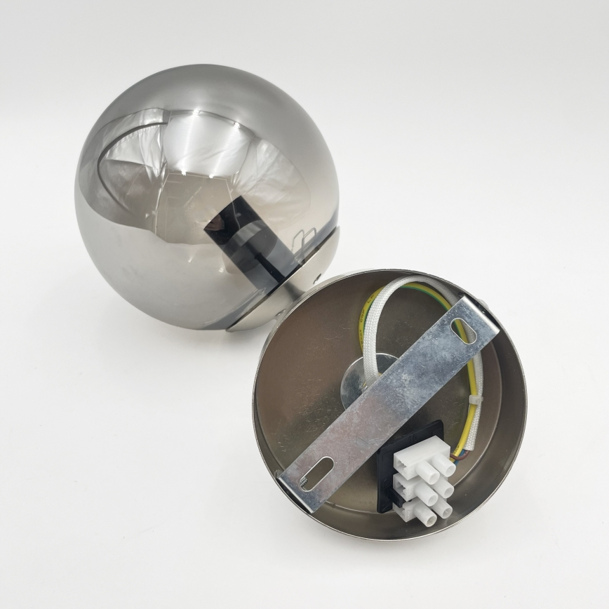 Brilagi - Arandela MALIVA 1xE14/15W/230V cromado mate/fumado