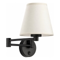 BRILAGI - Arandela NUBILA 1xE27/15W/230V creme/preto