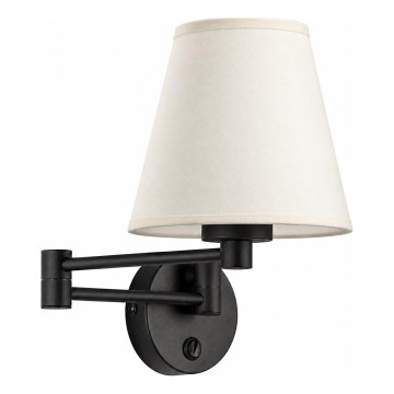 BRILAGI - Arandela NUBILA 1xE27/15W/230V creme/preto