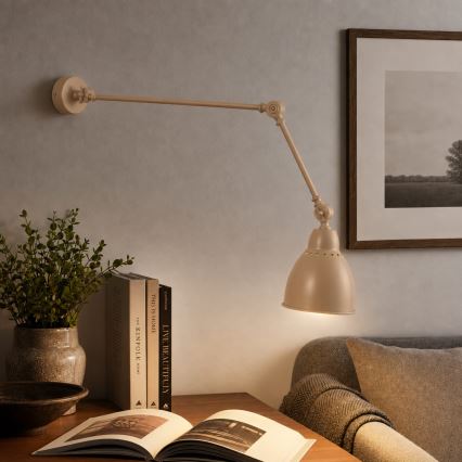 BRILAGI - Arandela QUILL 1xE27/40W/230V 83 cm bege