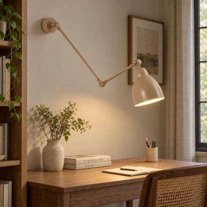 BRILAGI - Arandela QUILL 1xE27/40W/230V 83 cm bege