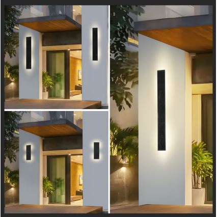 Brilagi - Aplique de parede solar LED dimerizável SUN LED/2,5W/230V 30 cm 2000 mAh IP44