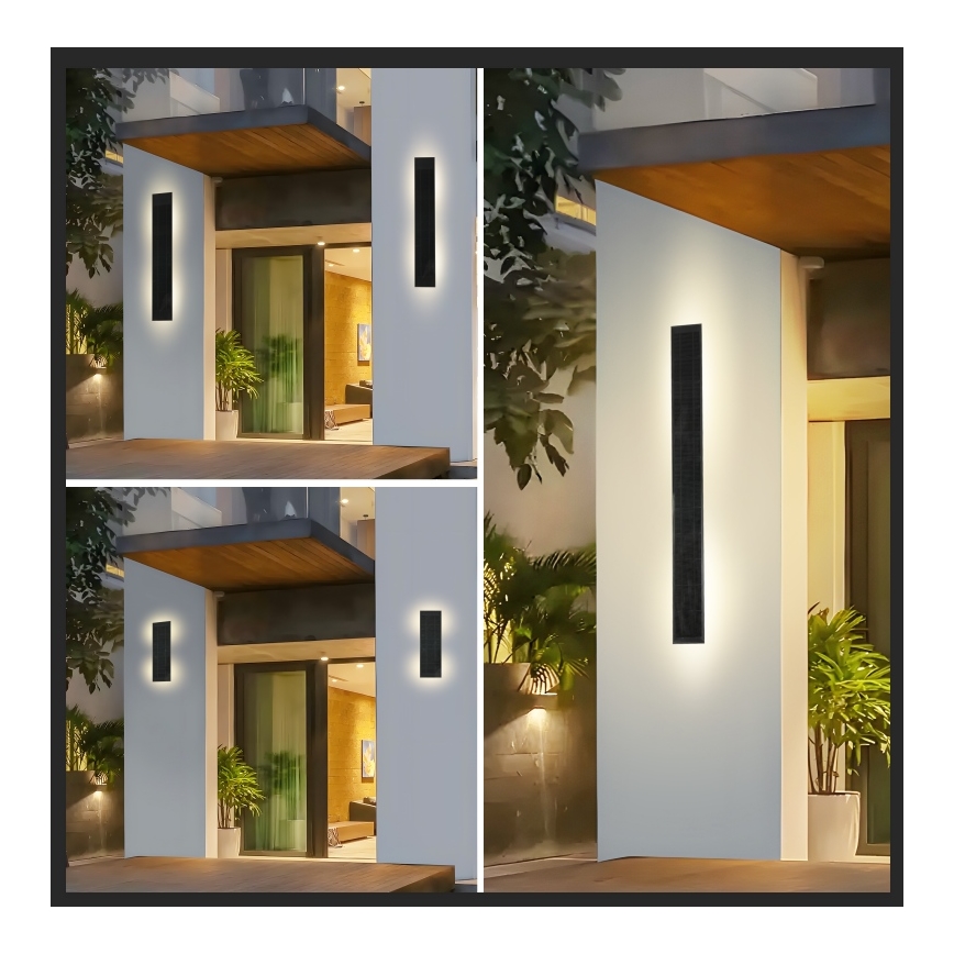 Brilagi - Aplique de parede solar LED dimerizável SUN LED/2,5W/230V 30 cm 2000 mAh IP44