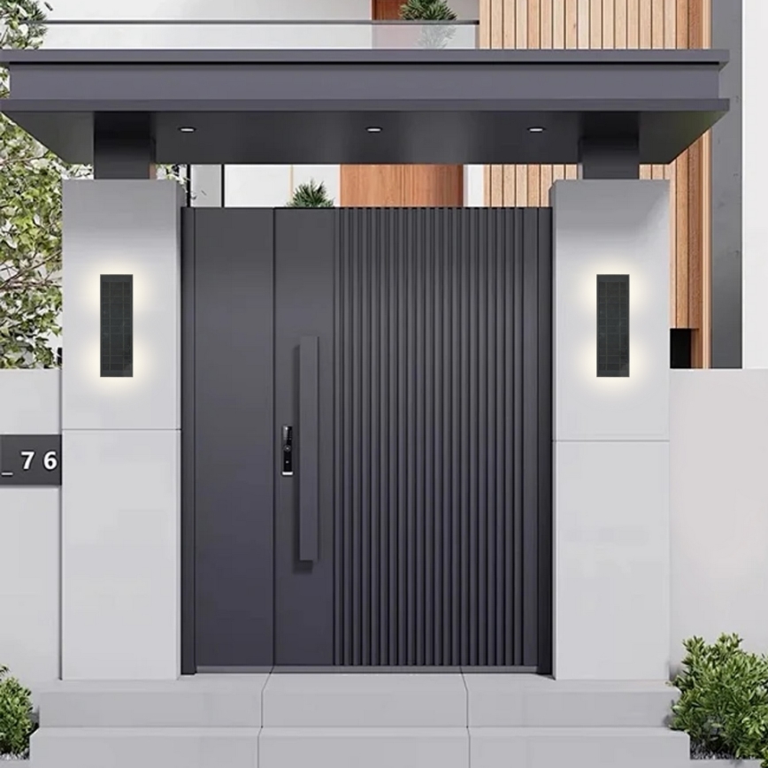 Brilagi - Aplique de parede solar LED dimerizável SUN LED/2,5W/230V 30 cm 2000 mAh IP44