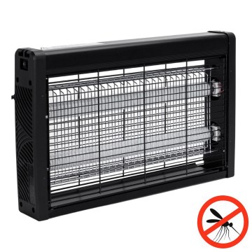 Brilagi - Armadilha eléctrica para insectos 2xUV/18W/230V 100 m2 preta