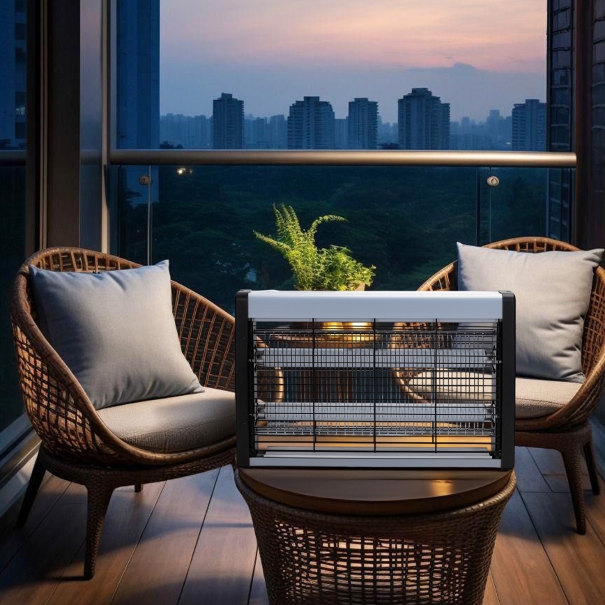 Brilagi - Armadilha elétrica para insetos 2xUV/10W/230V 60 m2