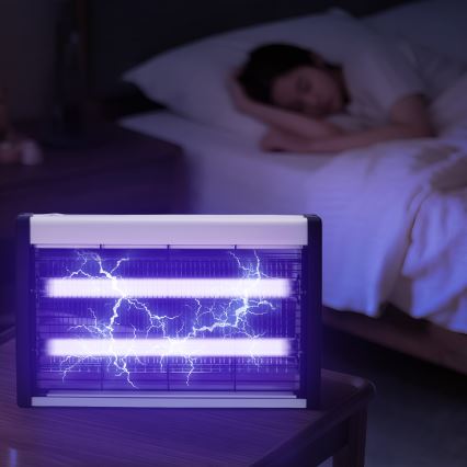 Brilagi - Armadilha elétrica para insetos 2xUV/10W/230V 60 m2