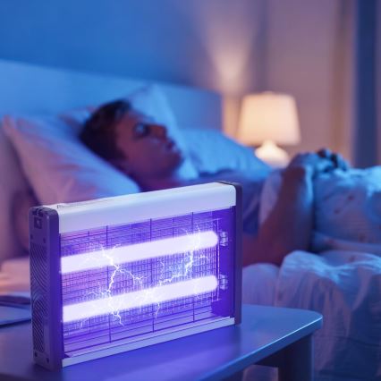 Brilagi - Armadilha elétrica para insetos 2xUV/10W/230V 60 m2