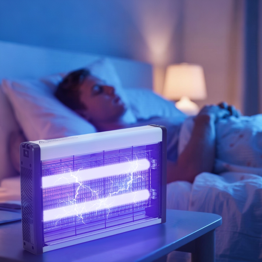 Brilagi - Armadilha elétrica para insetos 2xUV/10W/230V 60 m2