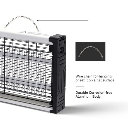 Brilagi - Armadilha elétrica para insetos 2xUV/10W/230V 60 m2