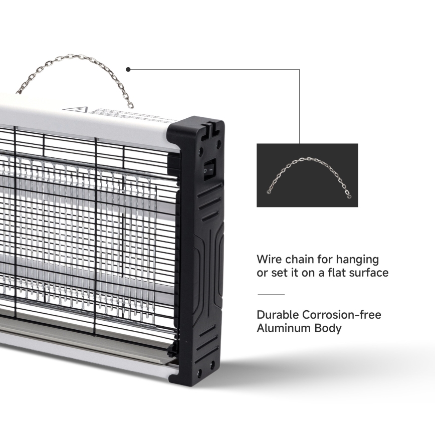 Brilagi - Armadilha elétrica para insetos 2xUV/10W/230V 60 m2