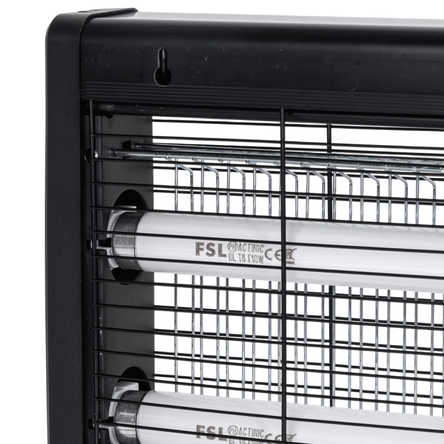 Brilagi - Armadilha elétrica para insetos 2xUV/10W/230V 60 m2 preta