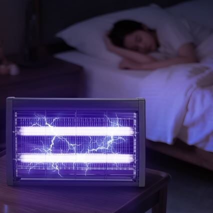 Brilagi - Armadilha elétrica para insetos 2xUV/18W/230V 100 m2