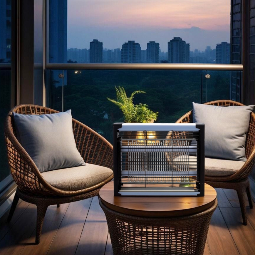 Brilagi - Armadilha elétrica UV para insetos com LED 2xLED/3W/230V 30 m2