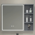 BRILAGI - Armário de casa de banho com espelho e iluminação LED AVOLA SINGLE 75x70 cm