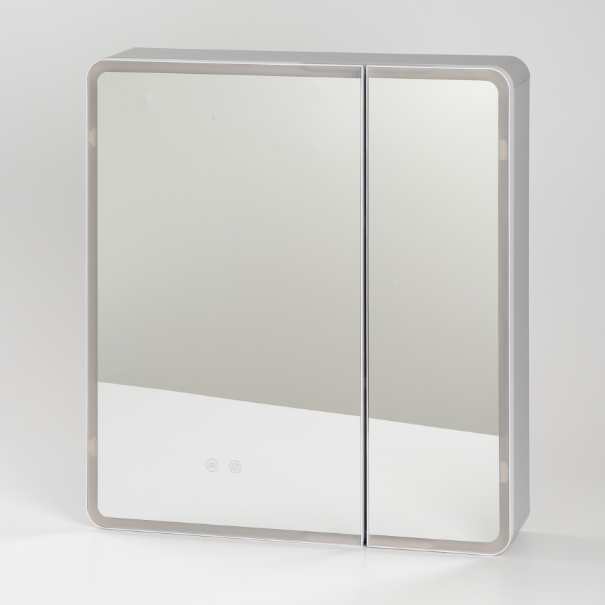 BRILAGI - Armário de casa de banho com espelho e iluminação LED NOTO DOUBLE 60x65 cm