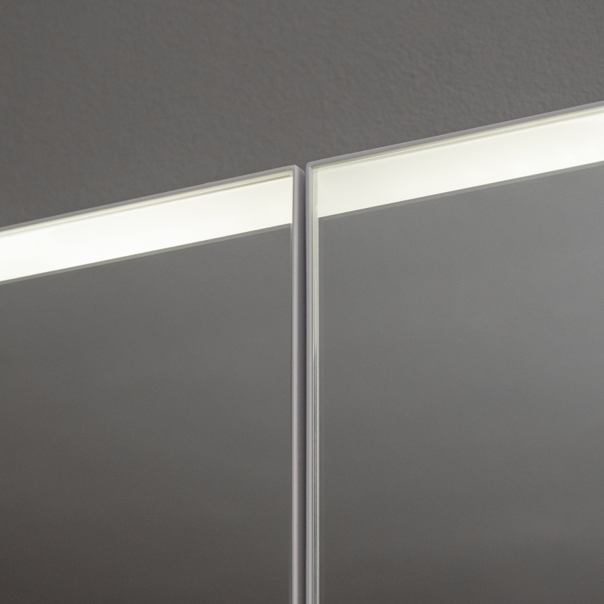 BRILAGI - Armário de casa de banho com espelho e iluminação LED NOTO DOUBLE 60x65 cm