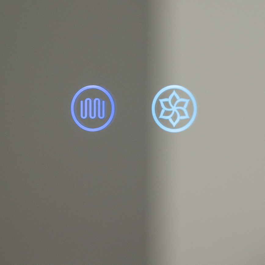 BRILAGI - Armário de casa de banho com espelho e iluminação LED NOTO DOUBLE 60x65 cm