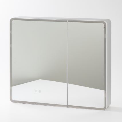 BRILAGI - Armário de casa de banho com espelho e iluminação LED NOTO DOUBLE 78x65 cm
