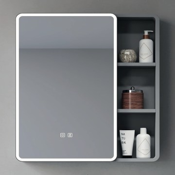 BRILAGI - Armário de casa de banho espelhado com iluminação LED AVOLA SINGLE 75x70 cm