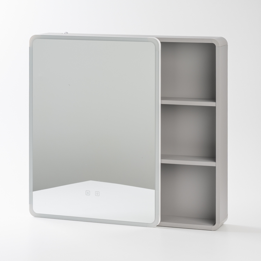 BRILAGI - Armário de casa de banho espelhado com iluminação LED AVOLA SINGLE 75x70 cm