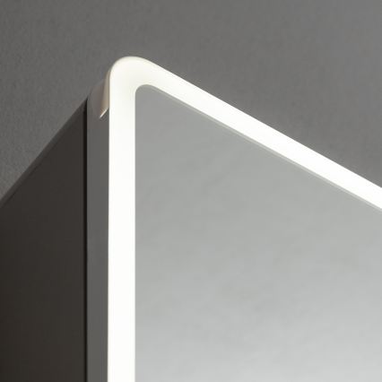BRILAGI - Armário de casa de banho espelhado com iluminação LED AVOLA SINGLE 75x70 cm