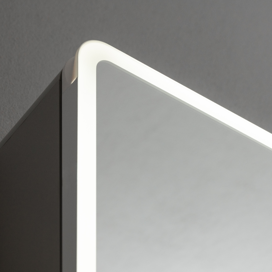 BRILAGI - Armário de casa de banho espelhado com iluminação LED AVOLA SINGLE 75x70 cm