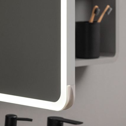 BRILAGI - Armário de casa de banho espelhado com iluminação LED AVOLA SINGLE 75x70 cm