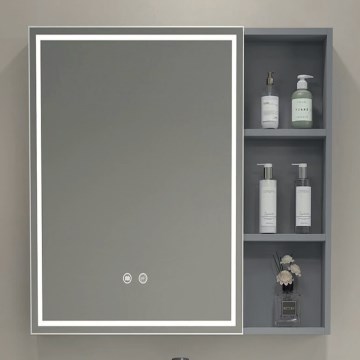 BRILAGI - Armário de casa de banho espelhado com iluminação LED integrada AVOLA SINGLE 55x70 cm