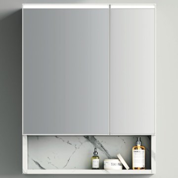 BRILAGI - Armário de casa de banho espelhado com iluminação LED integrada TRABIA DOUBLE 60x70 cm