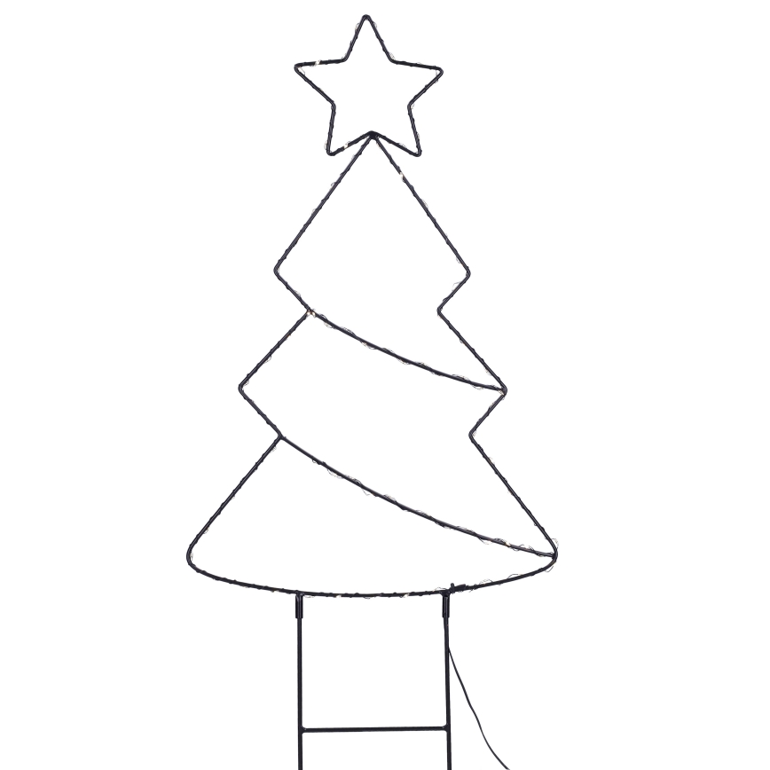 Brilagi - Árvore de Natal LED para exterior, alimentada por 3xAA, IP44, 68 x 29 cm