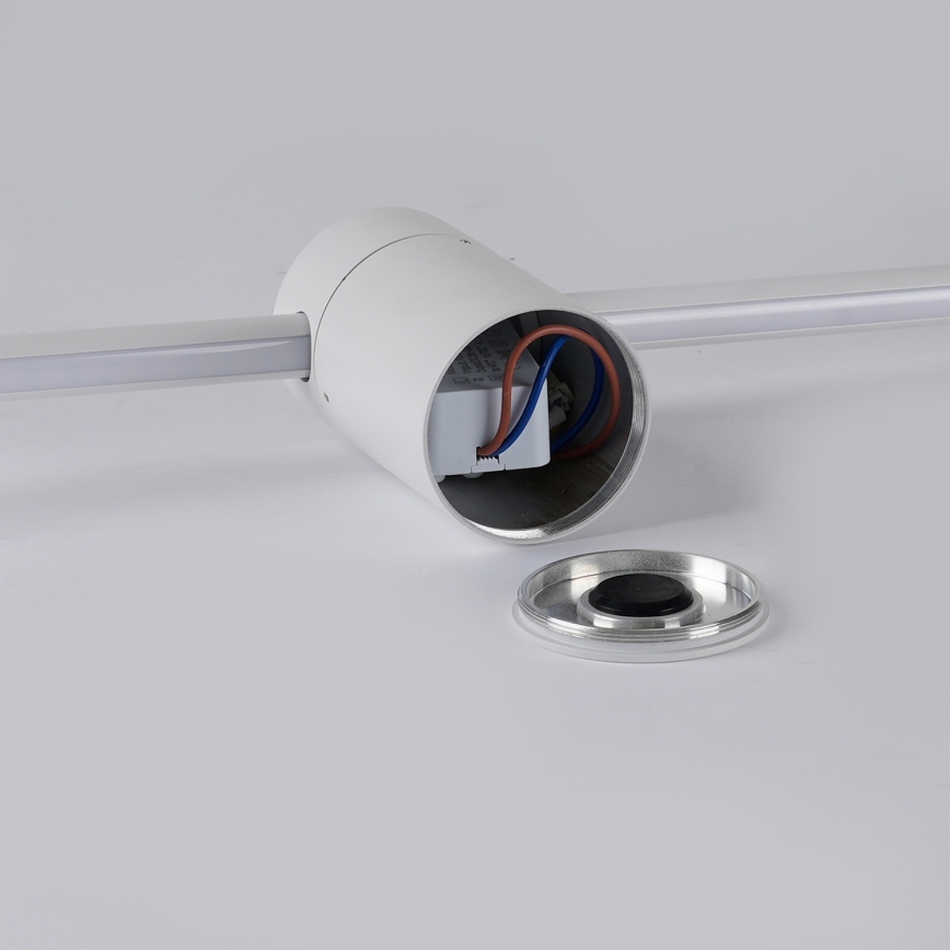 Brilagi - Aplique de parede exterior LED AURA 20W, 230V, 3000K, IP54, 97 cm, branco, CRI 90