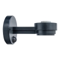 BRILAGI - Braço de parede para exterior com sensor de movimento e de crepúsculo HARBOR ISLAND 1xE27/40W/230V 20 cm IP33 preto