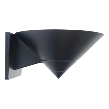 BRILAGI - Braço de parede para exterior HARBOR CONE 1xE27/40W/230V 20 cm IP33 preto