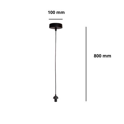 BRILAGI - Cabo de alimentação PARTY 1xE14/60W/230V preto