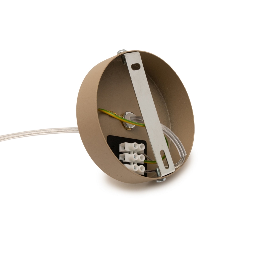 Brilagi - Cabo de alimentação PARTY 1xE27/60W/230V, Ø 10 cm, bege