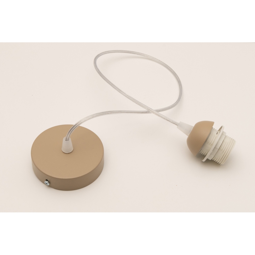 Brilagi - Cabo de alimentação PARTY 1xE27/60W/230V, Ø 10 cm, bege
