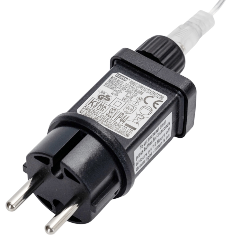 Brilagi - Cadeia de luzes de Natal LED para exterior 200xLED/8 funções 13x0,6m IP44 branco frio