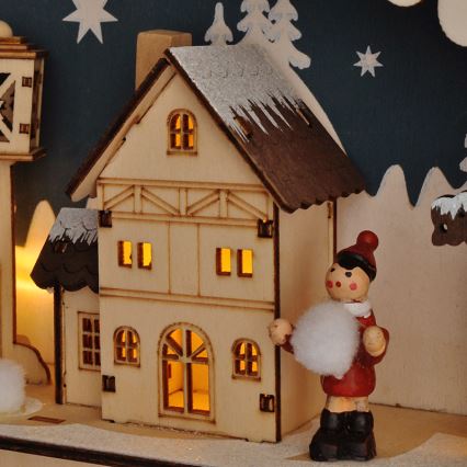 Brilagi - Calendário de Advento LED LED/2xAA pinho