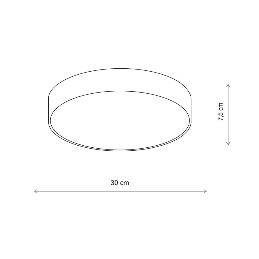 Brilagi - Candeeiro de tecto para casa de banho com sensor CLARE 2xE27/24W/230V Ø 30 cm IP54 bege