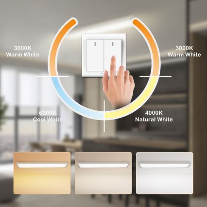 Brilagi - Plafon LED para casa de banho FRAME LED/50W/230V 3000/4000/6000K 120x30 cm IP44 prateado