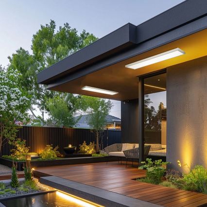 Brilagi - Plafon LED para casa de banho FRAME LED/50W/230V 3000/4000/6000K 120x30 cm IP44 prateado