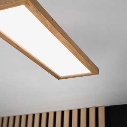 Brilagi - Candeeiro de teto para casa de banho WOODY FRAME LED/40W/230V 120x30 cm IP44 carvalho