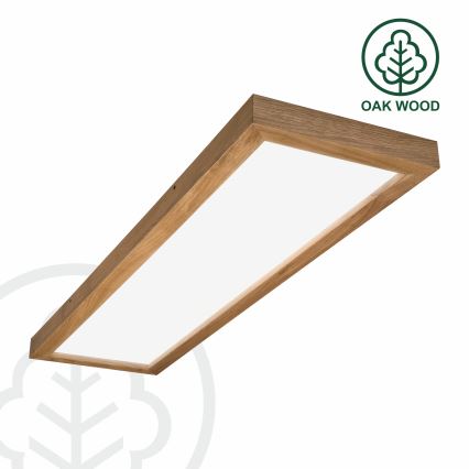 Brilagi - Candeeiro de teto para casa de banho WOODY FRAME LED/40W/230V 120x30 cm IP44 carvalho