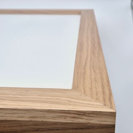 Brilagi - Luminária de teto LED para casa de banho WOODY FRAME LED/40W/230V 60x60 cm IP44 carvalho