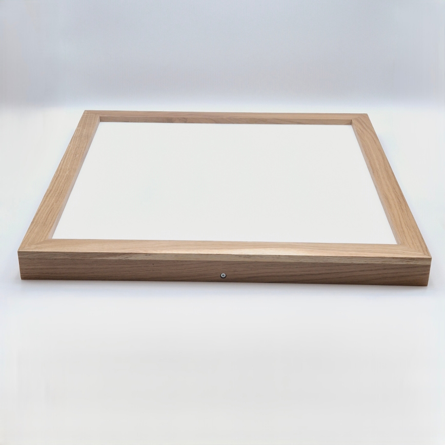 Brilagi - Luminária de teto LED para casa de banho WOODY FRAME LED/40W/230V 60x60 cm IP44 carvalho